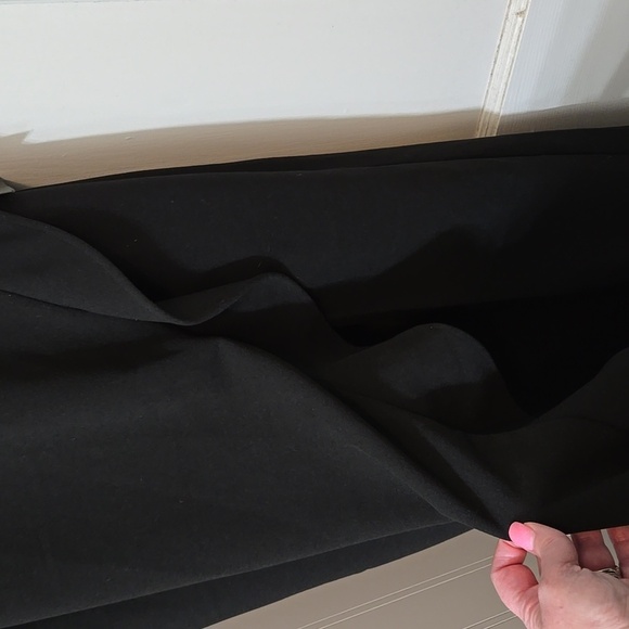 Lulus Womens Strapless NWT Elegant Black Maxi Dress With Ruffle Slit XL - Picture 2 of 8